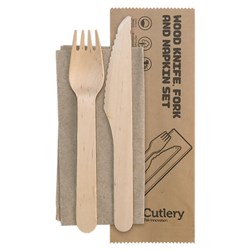 Biocutlery Wooden Cutlery Set