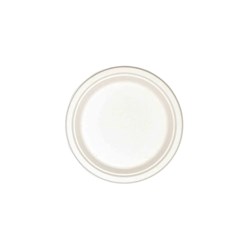 Sugarcane Round Plate White 225mm Earth Essentials