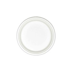 Sugarcane Round Plate White 260mm Earth Essentials