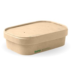 BioBoard Rectangular Takeaway Container 500ml BioPak