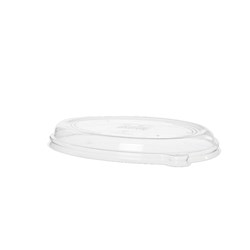 Sugarcane Oval Tray Lid Clear to Suit 710-1420ml