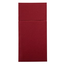 SWITTY POCKET FOLD NAPKIN QLTD BURGUNDY 50/PKT (10)