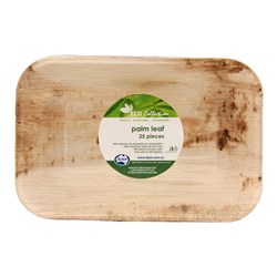 Palm Leaf Rectangle Plate