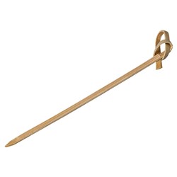 Bamboo Looped Skewer Natural 100mm