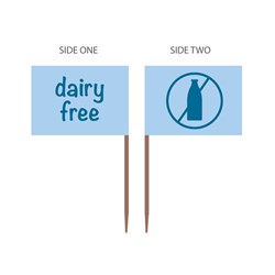Dairy Free Flag Food Marker Alpen
