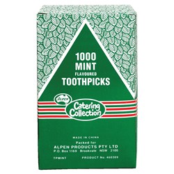 TOOTHPICK WOOD MINT CELLO WRAPPED 1000/PKT (50)