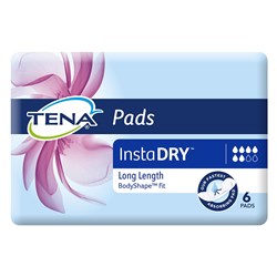 Tena InstaDry Pads Long Length Tena