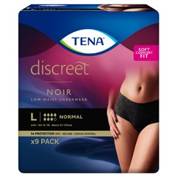 Tena Women Discreet Pants Black Large Tena