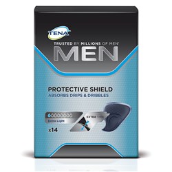 Tena Men Protective Shield Black Extra Thin Tena