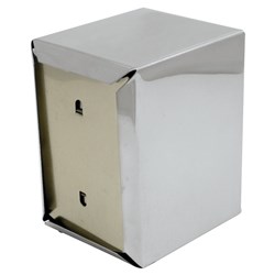 Stainless Steel D Fold Napkin Dispenser Silver 130x95x115mm