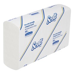 SCOTT LWS COMPACT HAND TOWEL 29.5X19CM 90SHX24PKT/CTN 4444