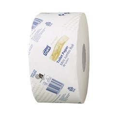 Premium Mini Jumbo Toilet Rolls White 2ply 170m