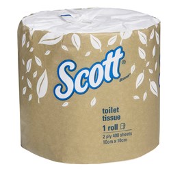 SCOTT TOILET ROLL 2PLY 400SH 48/CTN 5741