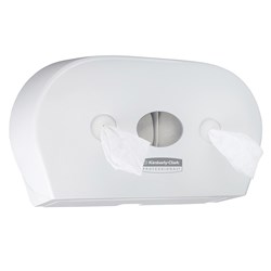 KCP Centrefeed Dispenser Mini Twin ABS White 7186 Aquarius