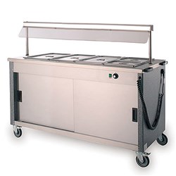 Versigen Mobile Bain Marie Hot Cabinet 4 x 1/1 GN Silver 1500mm 4FBMD