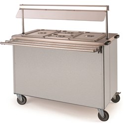 Versigen Mobile Bain Marie Hot Cabinet 3 x 1/1 GN Silver 1200mm 3FBMD