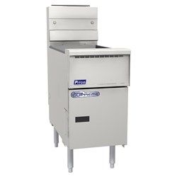 Pitco Solstice Supreme Split Pot Deep Fryer Gas Silver 55L SSH55TSPLIT POT