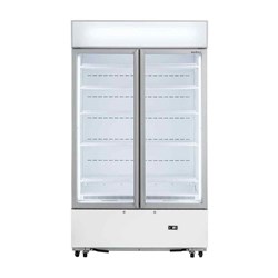 Bromic 2 Glass Door Upright Fridge 960L White GM1000LWCAS