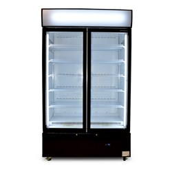 Bromic 2 Glass Door Upright Fridge 960L Black GM1000LBCAS