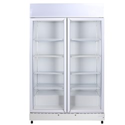 Bromic 2 Glass Door Upright Fridge 960L White GM1000LW