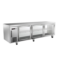 FRIDGE U/C 3DR GLASS 495LT BR-1871HP 1800X750X850MM