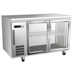 Panasonic 2 Door Glass Swing Fridge Underbench 214L BR-1261HP 