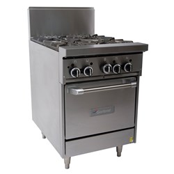 Garland Range Oven & 4 Burner Cooktop Gas 600mm GF24-4L-NG