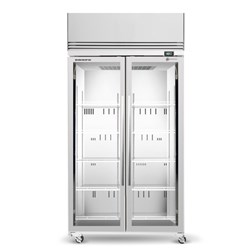 Freezer U/R 2Dr Glass 980Lt Tmf1000n/A Wht 1130X745x2210mm