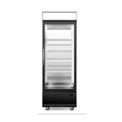 Skope Single Glass Door Display Fridge Black 559L BCE600N