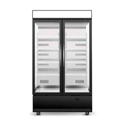 Skope 2 Glass Door Display Fridge Black 1030L BCE1200N