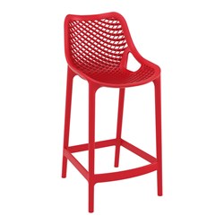 AIR BAR STOOL 65 RED 650MM HIGH