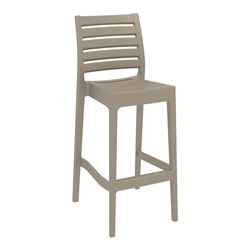 ARES BAR STOOL 75 TAUPE 750MM HIGH