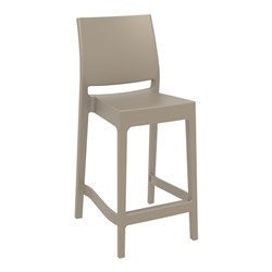 MAYA BAR STOOL 65 TAUPE 650MM HIGH