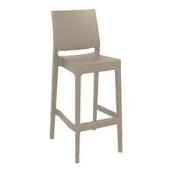 MAYA BAR STOOL 75 TAUPE 750MM HIGH