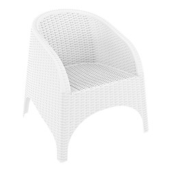 ARUBA ARM CHAIR WHT 450MM HIGH