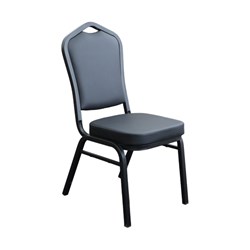 FUNCTION CHAIR BLK VINYL BLK FRAME