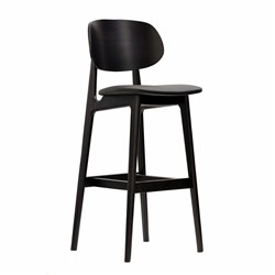 Ban Barstool Wenge & Black Vinyl Seat 1110mm Durafurn