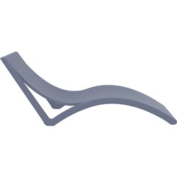 Slim Sunlounger Anthracite Siesta