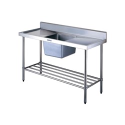 SINK BENCH WSINK/- SPLASH BACK 600X600X900MM