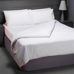 Polyester Cotton Flat Sheet Double White