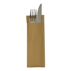 Cutlery Pouch Kraft Brown 190mm