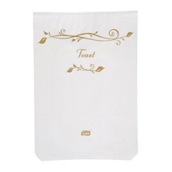 Botanicals Disposable Paper Toast Bag Large White