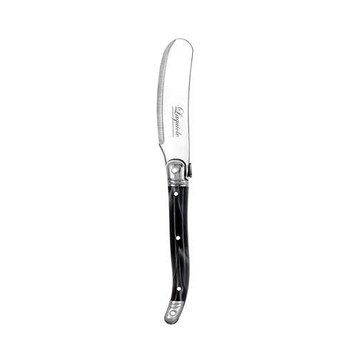 Etiquette Stainless Steel Pate Knife Black Marble Look 