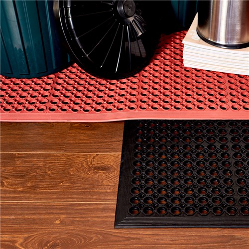 Rubber Safety Mat Black 1500mm