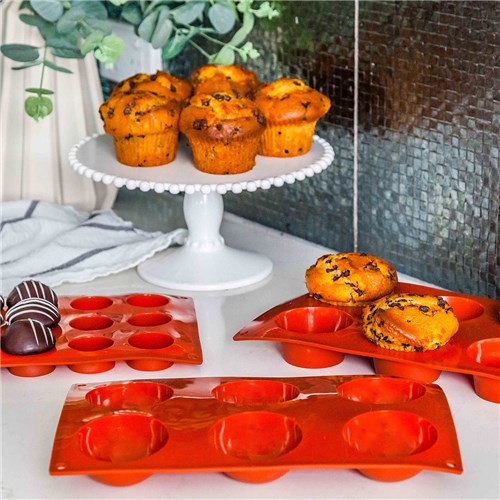 Pro.Cooker Silicone 6 Cup Muffin Mould Gn 1/4