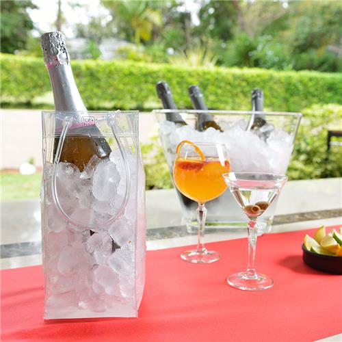 Champagne Ice Cooler Bag Clear 110mm