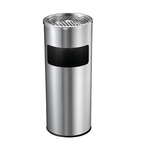 Lobby & Ashtray Cigarette Bin Brushed Stainless Steel 10L Compass