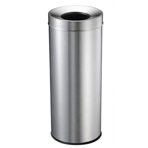 TIDY BIN 28LT BRUSHED S/S RND W/- METAL BIN LINER 250X600MM