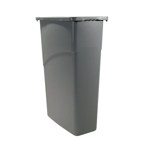 Bin Rect 60L Grey P/Rpop