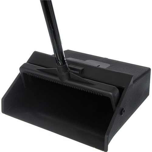 Plastic Lobby Pan With Metal Handle Black